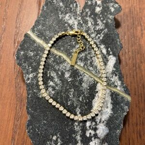 Melanie Auld Gold Tennis Bracelet